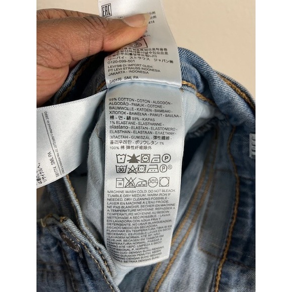 Levi‎ Strauss 511 Men's W36 L29 Slim Taper Light Wash Denim Jeans Casual - Picture 11 of 13